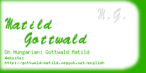matild gottwald business card